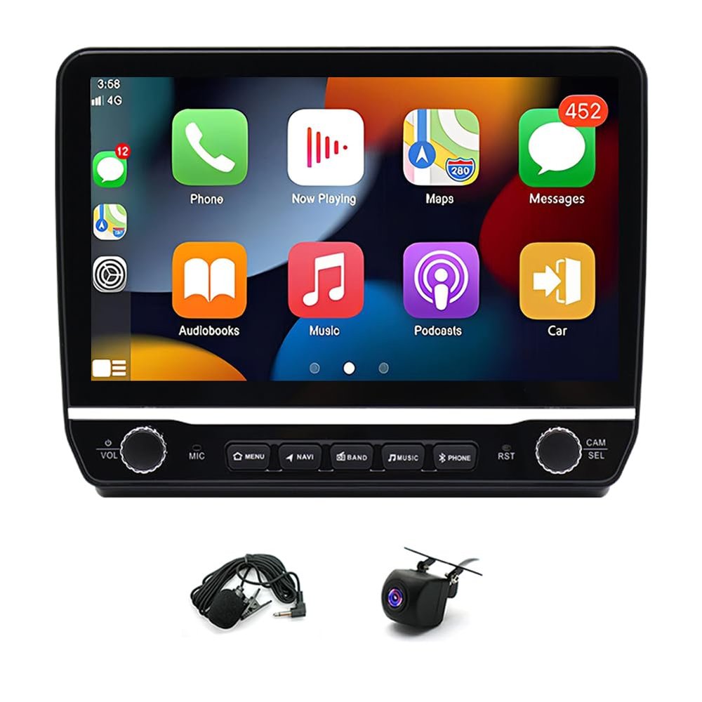 10 Inch Android 15 Car Stereo for F.I.A.T. Ducato 2006-2023 with CarPlay & Android Auto, GPS Navigation, Split-Screen for Peugeot Boxer & Citroen Jumper 2006-2023