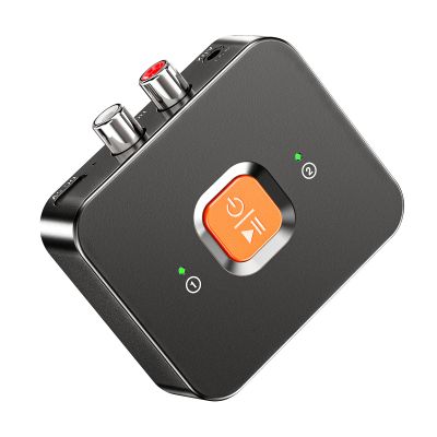 MiiTeeks 6.0 Bluetooth to RCA Adapter for Stereo Receiver-Long Range Low Latency Bluetooth Receiver for Home Stereo Wireless Audio Adapter for Music Streaming Sound System