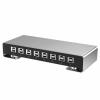 8-Port Metal Keyboard and Mouse SynchronizerUSB KVM Switch for Gaming, Office, Security & Stock Market Surveillance Multi-Function USB Sharer view 1