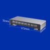 8-Port Metal Keyboard and Mouse SynchronizerUSB KVM Switch for Gaming, Office, Security & Stock Market Surveillance Multi-Function USB Sharer view 2