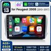 10 Inch Android 15 Car Radio for Peugeot 208/2008 2012-2018 with CarPlay & Android Auto, Built-in GPS Navigation, DAB+ Ready, Split-Screen Display, Steering Wheel Control view 2