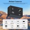 Motorcycle Helmet Camera for HJC F70, Portable Action Camera, Helmet Cam for Cycling, 140 Wide Angle Dash Cam, Motorcycle Helmet Accessories, B 64GB view 2