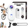 MGSTN POV Camera, HD Action Camera, The Snap Cam, 1080p/4k Mini Body POV Pro Action Cam with Audio Video, Wearable Adventure Sports Cameras for Vlogging Cycling Diving (White, 1080P) view 1