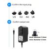 12V 1A 2A Power Cord Adapter DC 5.5 * 2.1MM(1A,EU Plug) view 2