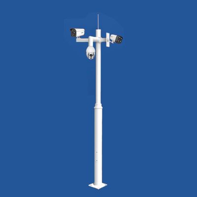 Security Camera Pole, Outdoor Camera Mount, Monitoring Pole, Surveillance Camera Mounting Stand, Stand for Outdoor CCTV Camera Systems(300cm/118in)
