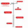 Security Camera Pole, Outdoor Camera Mount, Monitoring Pole, Surveillance Camera Mounting Stand, Stand for Outdoor CCTV Camera Systems(300cm/118in) view 4