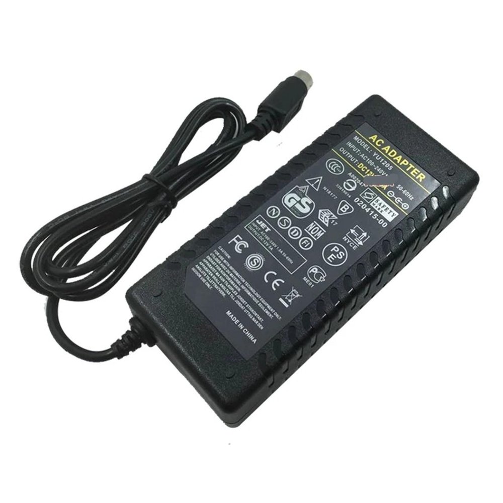 Power Adapter 3pin AC110V/220V to DC12V5A 3-Hole 3-Port(EU Plug)
