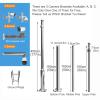 TRUNXUCL Outdoor Camera Mount, Security Camera Pole, Surveillance Camera Pole, Security Camera Mount Stand(450cm/177in) view 2