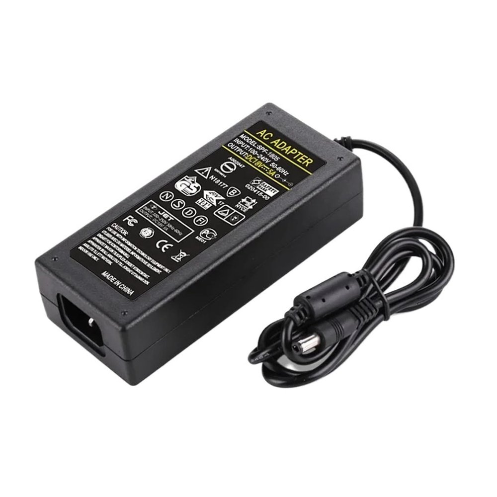 Power Adapter, AC 100-240V to DC 18V5A Switching Transformer Jack 5.5mm X 2.5mm(UK Plug)