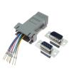 1PCS DB9 Female/Male DB9 to RJ45 Adapter Connector Rs232 Modular Cab-9as-fdte to Rj45 for Computer(Male) view 2