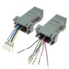 1PCS DB9 Female/Male DB9 to RJ45 Adapter Connector Rs232 Modular Cab-9as-fdte to Rj45 for Computer(Male) view 4