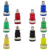 20PCS 32A 4mm 5 Colors Banana Socket Terminal Female Jack Panel Mount Socket Binding Post Wire Connector Insulated(LW Black x 20pcs) view 1