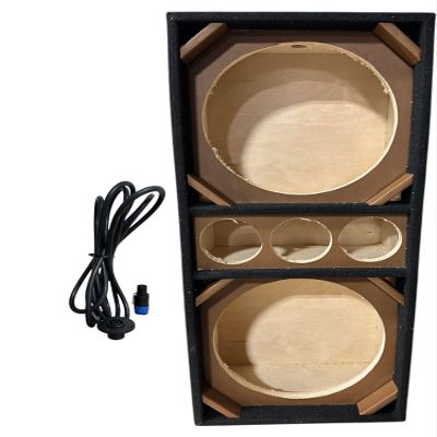 12 inche Brazilian Style Chuchera Speaker Box for Two 12'' Speakers & Three Tweeters Vented Enclosure for Car (Brown)