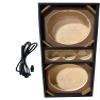 12 inche Brazilian Style Chuchera Speaker Box for Two 12'' Speakers & Three Tweeters Vented Enclosure for Car (Brown) view 1
