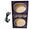 12 inche Brazilian Style Chuchera Speaker Box for Two 12'' Speakers & Three Tweeters Vented Enclosure for Car (Purple) view 1