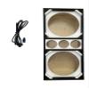 12 inche Brazilian Style Chuchera Speaker Box for Two 12'' Speakers & Three Tweeters Vented Enclosure for Car (White) view 1