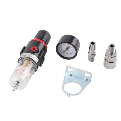 AUNMAS Filter Pressure Regulator, Pressure Regulator Kit with Bracket for Compressor Pneumatic Tools, AFR2000 1.0MPa Max Air