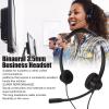 PinzqTrading Binaural 35mm. Business Headset, Double Sided Headset with HD Stereo Sound, Noise Canceling Microphone, Flexible Boom Arm, Plug and Play for Conference Call Call Center Online Cour view 4
