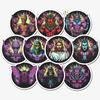 10 PCS Rock and Roll Stickers Pack Metal Hand Sign Devil Horns Neon Psychedelic Heavy Metal Music Band Waterproof Vinyl Decals Laptop Guitar Water Bottle Adults Teens Rocker Gifts view 1