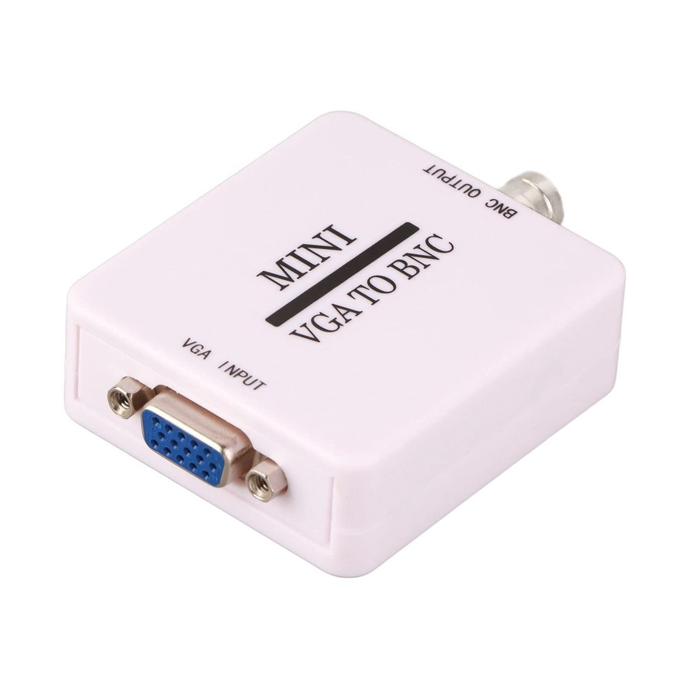 Aramox VGA to BNC Adapter, Mini HD Converter, 1920 X 1080 Resolution, Ideal for HDTV Monitors and Computers