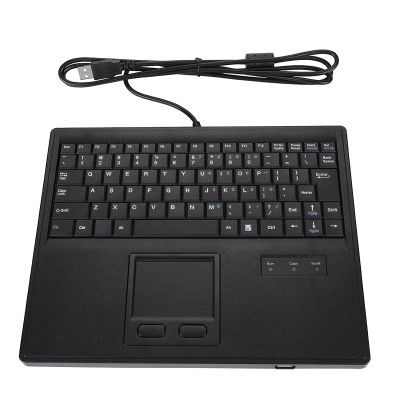 10in Scirrors Foot Keys Wired Keyboard with Touchpad, USB Computer Keyboard, Touch Control Touchpad Keyboard with 84 Keys, 15m. Cable for OSX