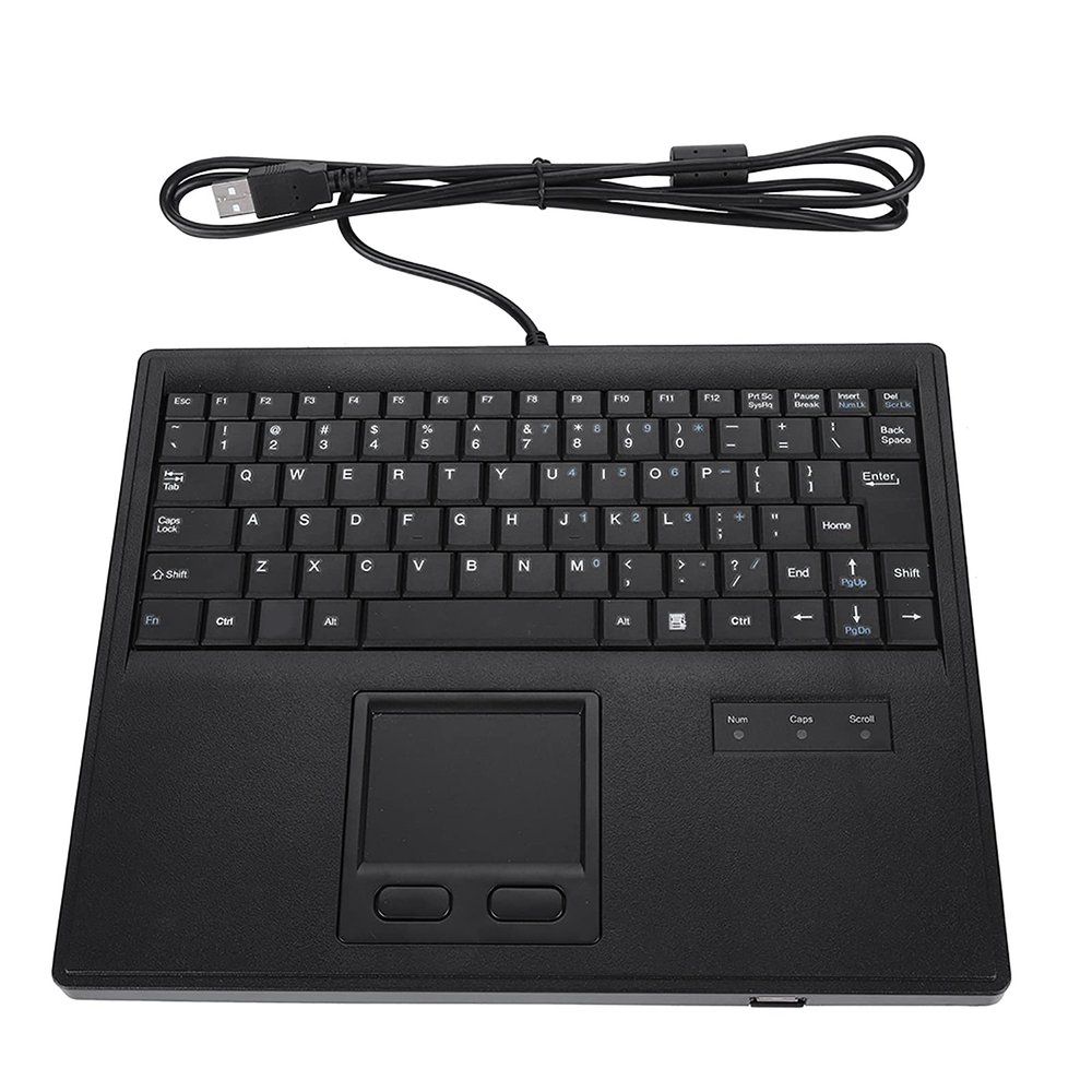 10in Scirrors Foot Keys Wired Keyboard with Touchpad, USB Computer Keyboard, Touch Control Touchpad Keyboard with 84 Keys, 15m. Cable for OSX