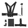 5 in 1 Action Camera Accessories Kit for Sports Cameras, Head Strap Mount Chest Harness Selfie Stick, Adventure Sports Camera Kit with J Shaped Hook Clasp view 4