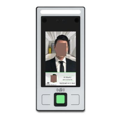 4.3-inch Full-View High-Definition Screen Simple Fingerprint Dynamic Face Access Control Time and Attendance Machine with Multi-Language