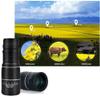 High Power 16x52 Monocular Telescope - Top Binoculars for Outdoor Sports, 66/8000M Viewing Di, Black Plastic view 2