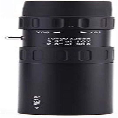 10-90x25 Portable Monocular Telescope - High Magnification Zoom Binoculars with Folding Design for Bird Watching & Outdoor Activities