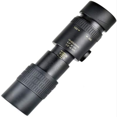 10-30x30mm Outdoor Monocular Telescope - High Definition Zoom, Pocket Size, Waterproof, and Suitable for Camping and Beach Use