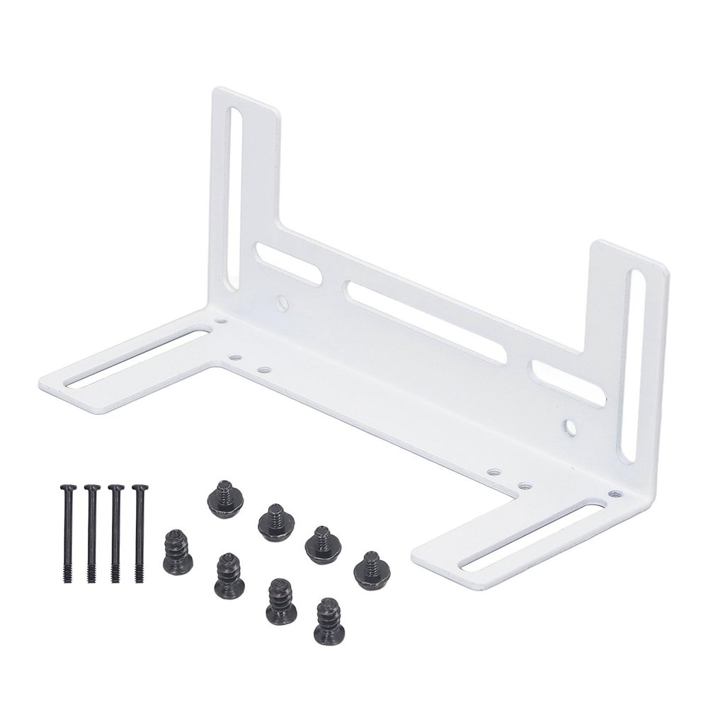 Aramox Computer Fan Bracket, Stainless Steel Quiet PC Mount, Optimized Cooling and Noise Reduction for 8cm 9cm 12cm Fans in Gaming or Office Setup (White)