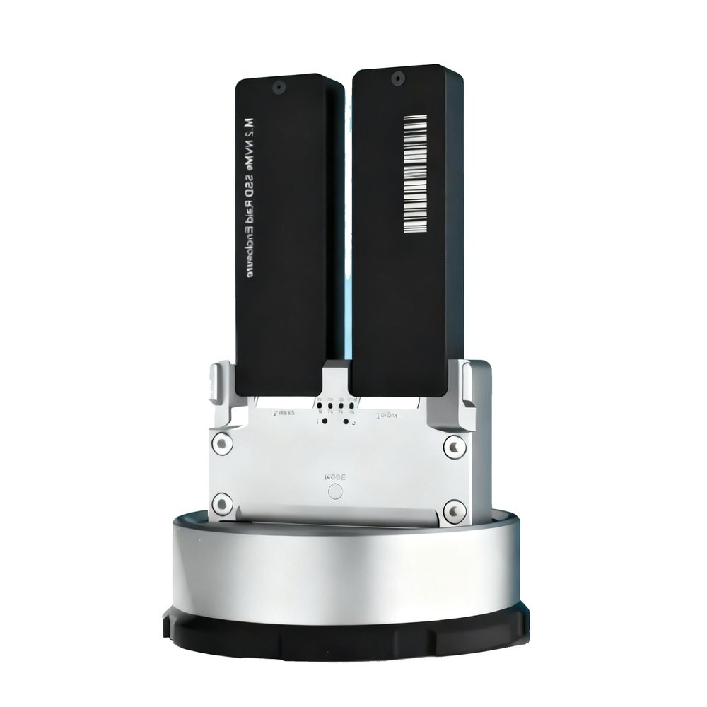 M.2 SSD Enclosure Offline Cloning M.2 Dual Disk Array NVME/SATA Enclosure 8T PD100W 10Gbps SSD Docking Station Reader