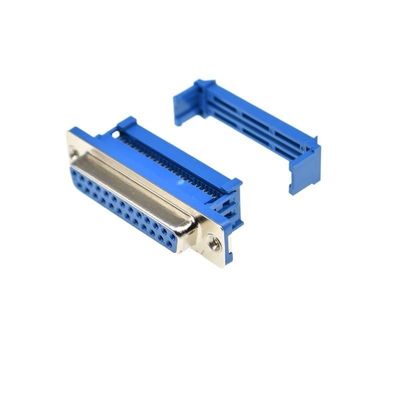 2/5pcs Db9 Db15 Db25 Db37 Male Female Plug Serial Port Connector IDC Crimp Type D-Sub Rs232 Adapter(DB25 Female,2Pcs)