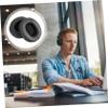 BESPORTBLE Replacement Earphone Cushion Earpads Compatible with Sony Headset Soft Comfortable Ear Pads for Long Wear Noise Blocking Black Synthetic Leather view 2
