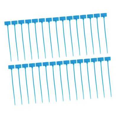 VALICLUD 250 Pcs Self-locking Electric Cable Ties with Marking Label Nylon Wire Cable Straps for Home Office Network Power Line Management Blue
