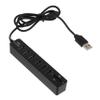 DOITOOL Portable USB Hub Expansion Adapter with Memory Card Reader Lightweight ABS Laptop Data Transfer Converter for Office and Desktop Use Black Compact Design view 1