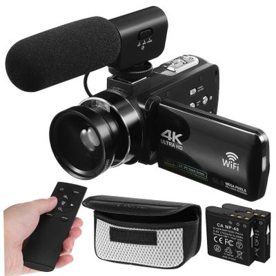 NUOBESTY Touchscreen Video Camera Recorder Lightweight HD Digital Camcorder for Vlogging Filming with Intuitive Interface Portable Design for Creators
