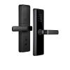 BOGJFC Smart Door Lock ZigBee 3.0 Indoor Fingerprint Password Keycard Remote App Unlock Aluminum Black Fits 35 to 60mm Doors 5050 Insert Tenon 22x147mm view 1