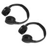 2 Channel Cordless Infrared IR Stereo Audio Headphone Earphone Wireless Car Headrest DVD Comfortable Lightweight Foldable Design Clear Sound Quality for Long Road Trips view 2