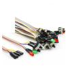 ACGTUY 65CM Slim ATX Computer Motherboard Power Cable on/Off Restart with L*/ED Light Power Reset Switch Push Button PC SW/HDD view 3