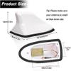 JSFZM Shark fin Antenna Car Shark Fin Aerial Antenna for X5 F15 2014-2018, ABS Material Fin Roof Aerial Auto Radio Aerials Signal with Adhesive Base(White/B) view 4