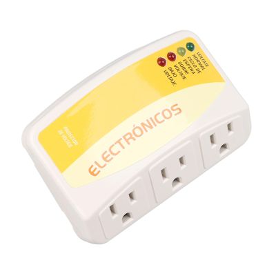 Keenso 3 Outlet Electronic Protector with Automatic Overload Protection for Home Appliance 1440W US Plug Voltage Protector for Multiple Devices