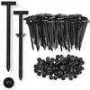 100 Pcs Nylon Universal Cable Tie Buckle, Cable Tie Buckle,Automotive Zipper Clips,Heavy Duty Self-Locking Zip Ties Multifunctional Nylon Zip Ties for Car Daily Repair, Office,Workshop,Home & Garage view 1