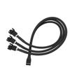 ACGTUY Cylarix PWM Fan Splitter Cable PC 4Pin 1 to 4 Ways Fan Power Extension Adapter Cable Black Sleeved Braided Cable 27cm/10.5 inche(1 to 4) view 3