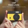 Akozon Keychain Camera 0.96inch HD Display 1080P 12MP Vintage Compact Camera with LED Fill Light for Travel Campus (Black Yellow) view 3