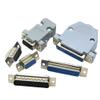 5PCS DB9 DB15 DB25 DB37 Adapter Connector Serial Plug Connectors Ho*/le pin Female Port Socket Plastic Case(DB25,Male) view 1