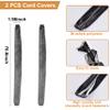 Chandelier Cord Cover Gray 2 Pack with Touch Fasteners,70.8inches Brushed Polyester Fabric Chain Sleeve for TV Cord Cover Decorative Wire Hider Easy Install Convenient for Wire Management view 4