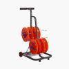 Electrical Wire Spool Rack Dispenser with Multiple Axles and Wheels, Heavy-Duty Cable Unroller for Electricians and Industrial Tools view 1