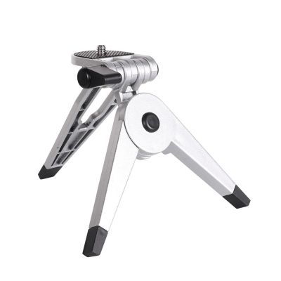JINPIAOPIAO Portable Foldable Camera Tripod with 180 Adjustable Head and 1/4 Screw Mount for Travel Photography Content Creation